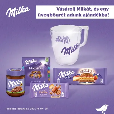 Auchan - Milka bögre 1500 Ft Milka termék vásárlás felett