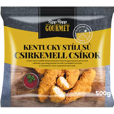 Ripp ropp kentucky stílusú csirkemell csíkok, 500 g