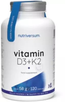 Nutriversum D3+K2-vitamin kapszula 120db