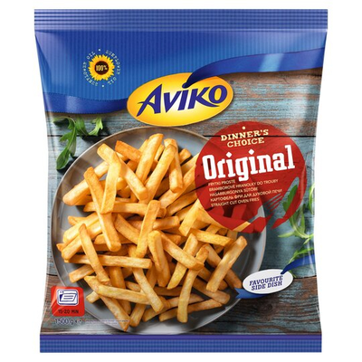 Aviko Original elősütött, gyorsfagyasztott hasábburgonya  1500 gr