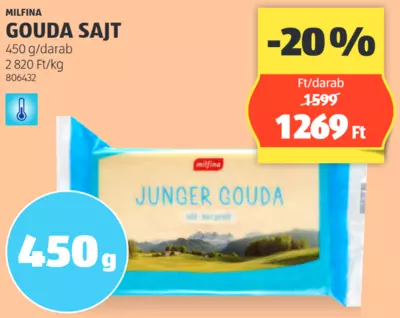 Milfina Gouda Sajt, 450 g