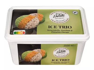 Bon Gelati Tricolor jégkrém, 2500 ml