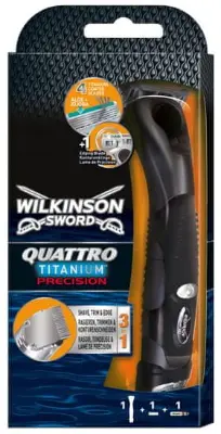 Wilkinson Quattro Titanium Precision Elektromos férfi borotva + 1 fej