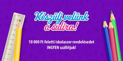 10 ezer Ft felett ingyen szállítás az iskolaszerekre