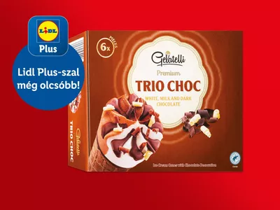 Gelatelli Tölcséres jégkrém, 6 x 120 ml