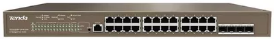 Tenda TEG5328P-24-410W Gigabit L3 PoE af/at switch, 24x 10/100/1000 Mb/s 802.3af/at + 4x SFP
