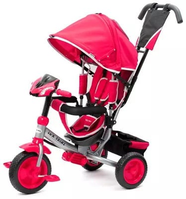 BABY MIX Gyerek tricikli LED világítással Lux Trike rózsaszín