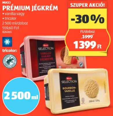 Mucci Prémium jégkrém, 2500 ml