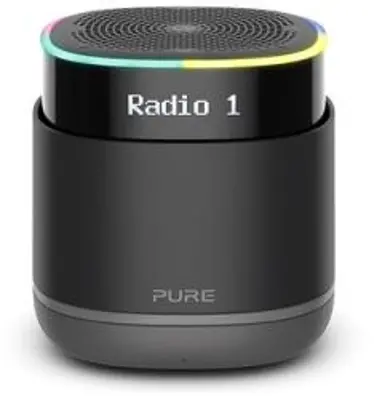 PURE StreamR Splash Bluetooth hangszóró DAB+ és FM rádióval világosszürke