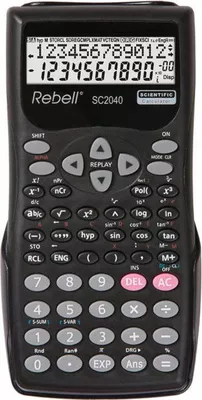 REBELL SC2040 fekete számológép