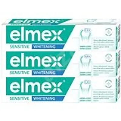 ELMEX Sensitive Whitening 3 x 75 ml - Fogkrém