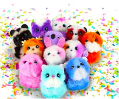 Skyrocket Toys Pomsies Poos plüssállat kulcstartó - 7 cm, többféle (2064)