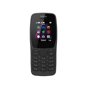 Nokia 110 Mobiltelefon, Kártyafüggetlen, Dual Sim, Fekete