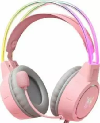 Onikuma X15 Pro Vezetékes Gaming Headset - Rózsaszín Pink RGB)