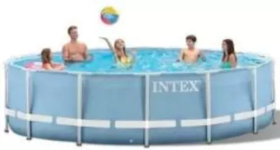 INTEX 126724GN Frame Pool Set Prism Rondo Kerek medence Ø 457 x 107 cm