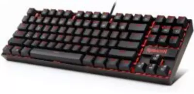 Redragon K552-2 Kumara mechanikus gamer billentyűzet piros LED háttérvilágítással, barna kapcsolós, HU (K552-2_BROWN_HU)