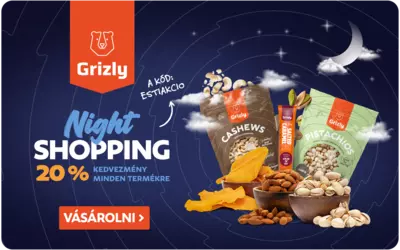 20% kedvezmény az összes Grizly germékre