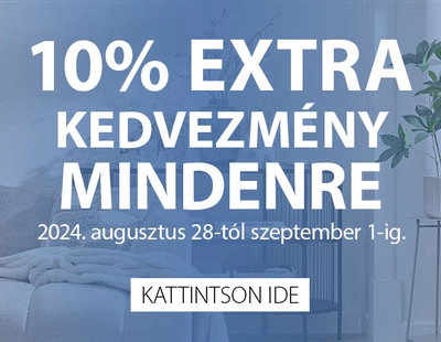 Extra 10% kedvezmény mindenre