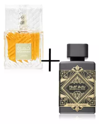 1+1 akció: Lattafa Khamrah + Lattafa Oud For Glory 100 ml EDP uniszex parfüm