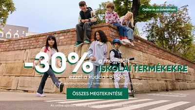 30% kedvezmény a megjelölt iskolaszerekre