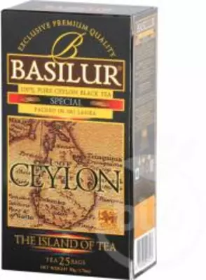 Basilur the island of tea special fekete 25 filter 50 g