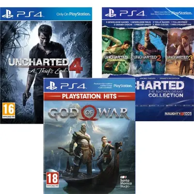 PlayIT Store - 3 db PS4 játék összecsomagolva