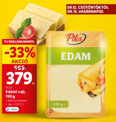 Pilos Edámi sajt, 150 g