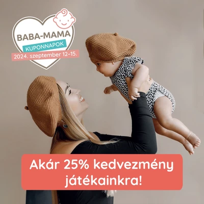 Baba-mama kuponnapok (akár 25% kedvezmény)