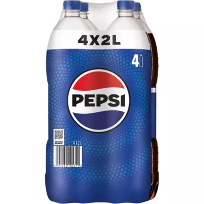 Pepsi Cola colaízű szénsavas üdítőital cukorral és édesítőszerekkel 4 x 2 l