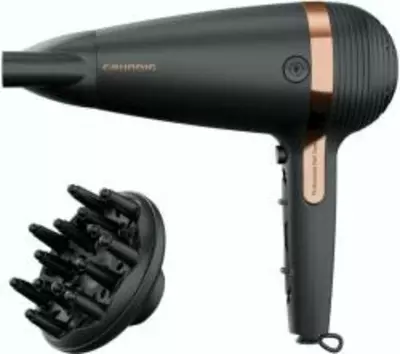 Grundig HD7081 Ionic hajszárító, 2100W, önfelcsévélő vezetékkel - fekete