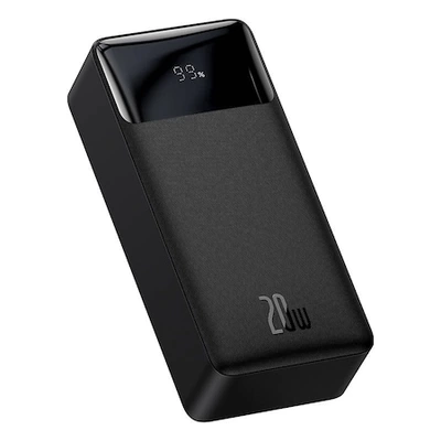 Baseus Bipow Powerbank, 30000mAh, 20W, fekete