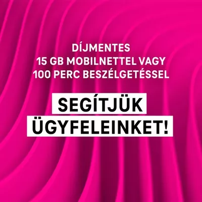 Ingyen 15 GB mobilnet vagy 100 perc beszélgetés