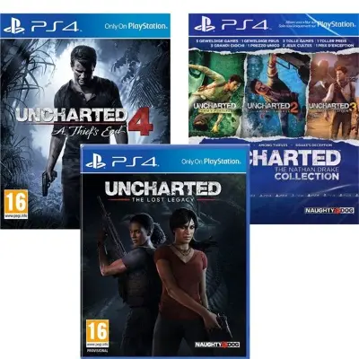 Uncharted 4: A Thief's End + The Nathan Drake Collection Lost Legacy (PS4)