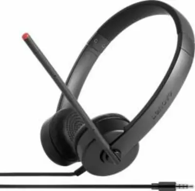 Lenovo Stereo Analog Headset Vezetékes Fejpánt Iroda/telefonos ügyfélközpont (4XD0K25030)