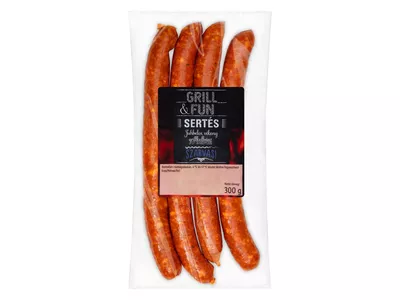 Grill&fun Sertés grillkolbász, 300 g