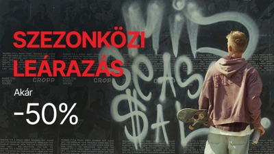 Szezonközi leárazás (akár 50% kedvezmény)