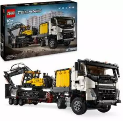 LEGO 42175 - Technic Volvo FMX teherautó és EC230 elektromos markoló