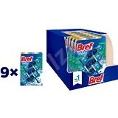 BREF Color Aktiv Eucalyptus merev WC-blokk 27 × 50 g - WC frissítő