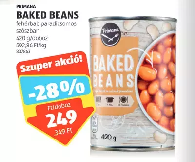 BAKED BEANS - fehérbab paradicsomos szószban, 420g