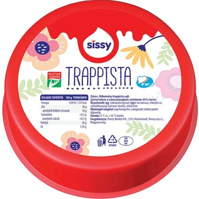 Sissy zsíros, félkemény trappista sajt, /kg