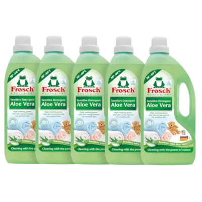 Frosch, ökológiai folyékony mosószer csomag, Aloe Verával, 110 mosás, 5x1,5L