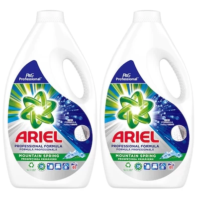 Ariel Professional Mountain Spring folyékony mosószer, 2x3L 120 mosás
