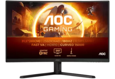 AOC CQ32G4VE 31,5'' Ívelt QHD 175 Hz 16:9 VA LED Gamer Monitor