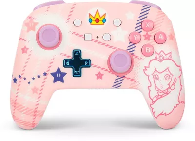 PowerA Enhanced Wireless Controller - Super Mario Princess Peach Plaid Nintendo Switch kontroller