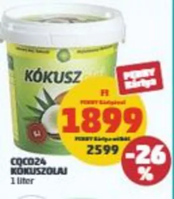 Kókuszolaj, 1liter