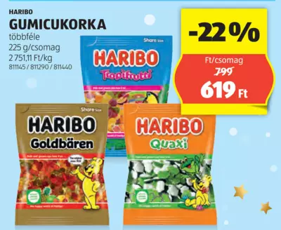 Haribo Gumicukorka, 225 g