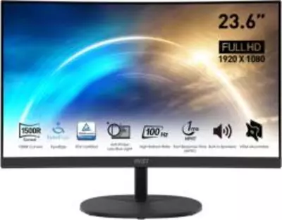 MSI 23, 6" PRO MP2412C FHD VA 100Hz HDMI/DP fekete ívelt Business monitor (9S6-3PA9CT-026)