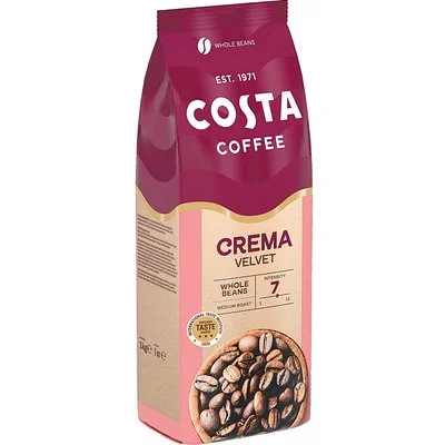 Costa coffee crema velvet szemes kávé, 1 kg