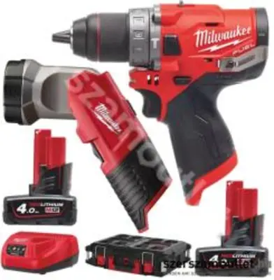 Milwaukee M12FPP2AW-402P kombi csomag FPD + TLED (4933478824)