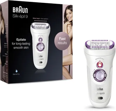 Braun Silk·épil 9 Flex 9-690, Fehér/lila epilátor